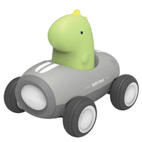 HKM-861075 Cute Animal Friction Car Toys for Kids – Rabbit and Dinosaur Design with Light, Pull Back Action, Ages 5 and Up
