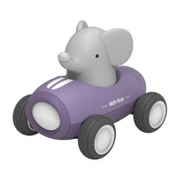 HKM-861075 Cute Animal Friction Car Toys for Kids – Rabbit and Dinosaur Design with Light, Pull Back Action, Ages 5 and Up