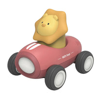 HKM-861075 Cute Animal Friction Car Toys for Kids – Rabbit and Dinosaur Design with Light, Pull Back Action, Ages 5 and Up