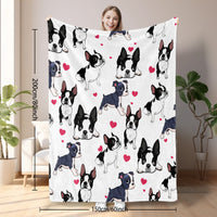 HKM-861139 Soft Fleece Dog Blanket - Lightweight Flannel Throw for Couches and Beds, Multiple Sizes Available