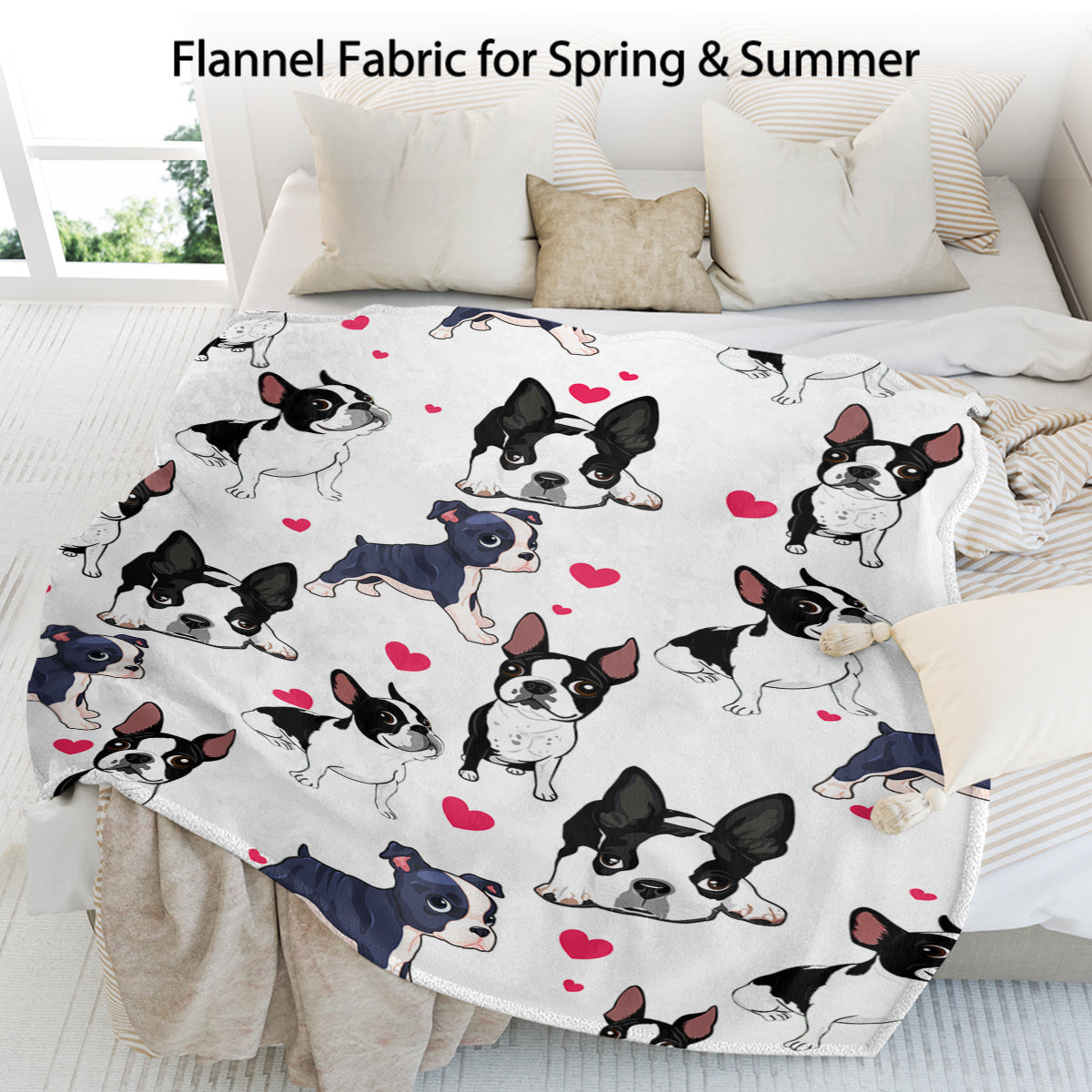 HKM-861139 Soft Fleece Dog Blanket - Lightweight Flannel Throw for Couches and Beds, Multiple Sizes Available