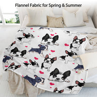 HKM-861139 Soft Fleece Dog Blanket - Lightweight Flannel Throw for Couches and Beds, Multiple Sizes Available