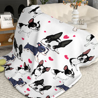 HKM-861139 Soft Fleece Dog Blanket - Lightweight Flannel Throw for Couches and Beds, Multiple Sizes Available