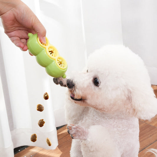 HKM-861267 Dog Puzzle Toy with Food Dispensing Feature for Dental Care and Chewing Fun
