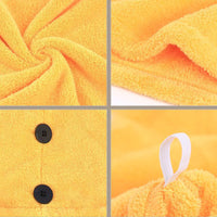 HKM-861395 Water-Absorbent Headscarf for Hair Care, Soft Polyester & Nylon Blend in Light Pink, Light Blue, Navy Blue, and Turmeric