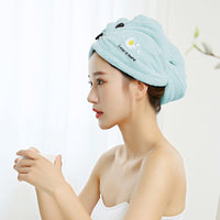 HKM-861395 Water-Absorbent Headscarf for Hair Care, Soft Polyester & Nylon Blend in Light Pink, Light Blue, Navy Blue, and Turmeric