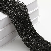 HKM-861523 Flashing Silver Thread Door Curtain - Modern Silk Design, Multiple Colors, 3x3 Meters