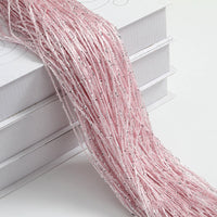 HKM-861523 Flashing Silver Thread Door Curtain - Modern Silk Design, Multiple Colors, 3x3 Meters
