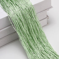 HKM-861523 Flashing Silver Thread Door Curtain - Modern Silk Design, Multiple Colors, 3x3 Meters
