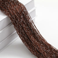 HKM-861523 Flashing Silver Thread Door Curtain - Modern Silk Design, Multiple Colors, 3x3 Meters