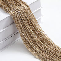 HKM-861523 Flashing Silver Thread Door Curtain - Modern Silk Design, Multiple Colors, 3x3 Meters
