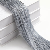 HKM-861523 Flashing Silver Thread Door Curtain - Modern Silk Design, Multiple Colors, 3x3 Meters