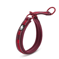 HKM-861523 Pet Dog Collar Traction Diving Fabric Adjustable Reflective Soft