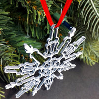 HKM-861587 Wooden Christmas Snowflake Pendant - Decorative Boxwood Ornament for Home and Office