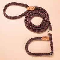 HKM-861779 Hemp Rope Traction Collar Integrated Training Dog Leash - Fashionable and Wear-Resistant