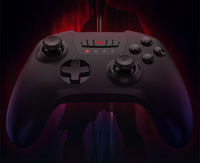 HKM-861843 Wired USB Gamepad for Gaming, Vibration Feedback, ABS Material, White and Black Color