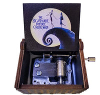 HKM-861971 Custom Halloween Eco-Friendly Mini Wooden Hand Cranked Music Box