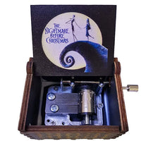 HKM-861971 Custom Halloween Eco-Friendly Mini Wooden Hand Cranked Music Box