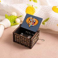 HKM-861971 Custom Halloween Eco-Friendly Mini Wooden Hand Cranked Music Box