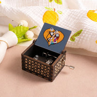 HKM-861971 Custom Halloween Eco-Friendly Mini Wooden Hand Cranked Music Box