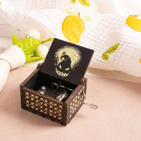 HKM-861971 Custom Halloween Eco-Friendly Mini Wooden Hand Cranked Music Box