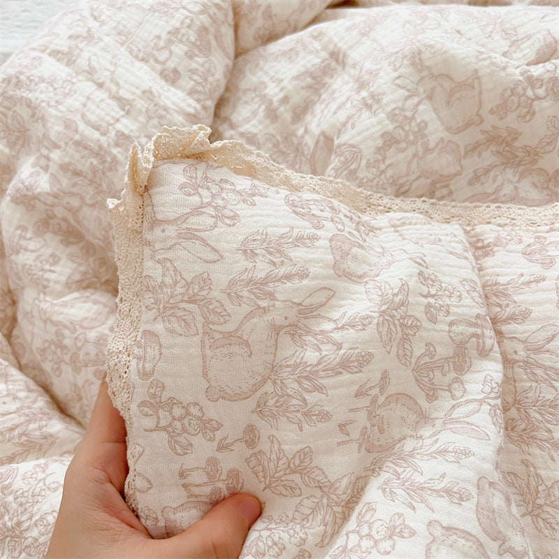 HKM-861971 Pure Cotton Gauze Baby Summer Quilt - Lightweight, Soft, Multiple Sizes Available
