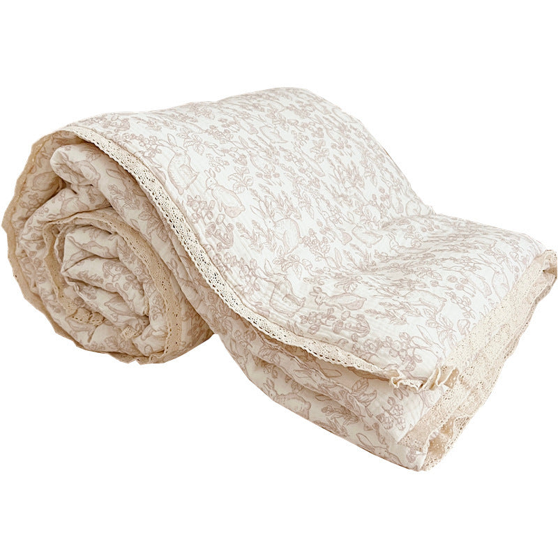 HKM-861971 Pure Cotton Gauze Baby Summer Quilt - Lightweight, Soft, Multiple Sizes Available