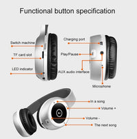 HKM-862035 Bluetooth Stereo Headset with Built-in Microphone, Hi-Fi Sound, and 40 Hours Playback Time