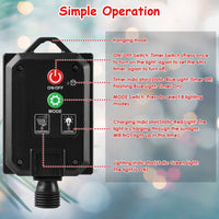 HKM-862099 Solar Candy Cane String Lights with 72 LED Lights, 8 Modes, Timer & IP44 Waterproof for Outdoor Holiday Decorations