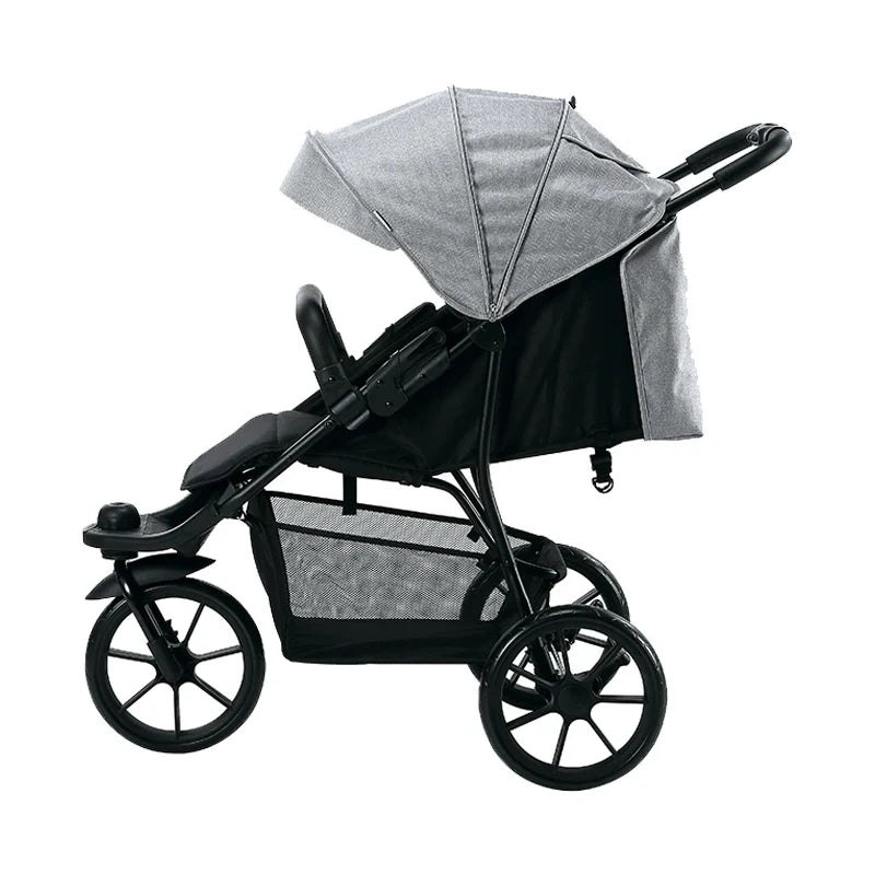 KTX-862163 Luxury Three-Wheel Portable Baby Jogger Stroller for Toddlers and Kids