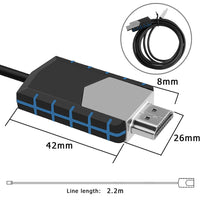 HKM-862163 Type-C to HDMI 4K Video Cable, 2M Copper Mobile Phone Adapter for TV Output