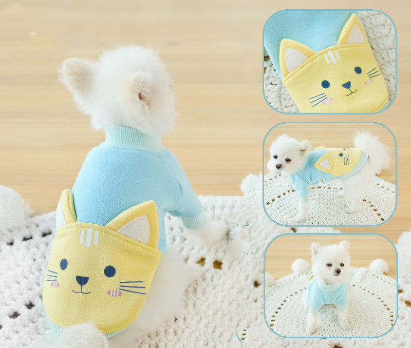 HKM-862227 Cozy Autumn and Winter Sweater for Small Dogs and Pomeranians - Various Cartoon Designs