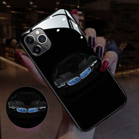 HKM-862227 Luminous TPU and Glass Back Cover for Popular Smartphone Models