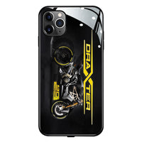 HKM-862227 Luminous TPU and Glass Back Cover for Popular Smartphone Models