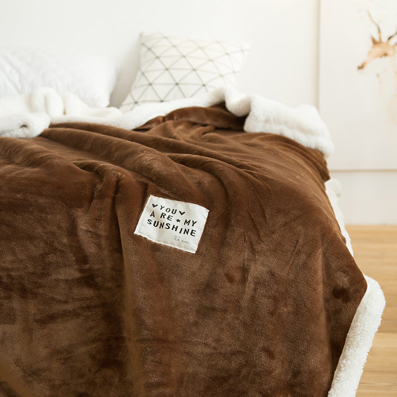 HKM-862291 Elegant Sofa Cover Blanket - Cozy Polyester Wrap in Various Stylish Colors