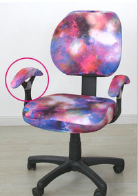 HKM-862355 Stretchable Office Chair Cover with Armrest – Universal Fit, Soft Polyester & Spandex Design