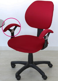 HKM-862355 Stretchable Office Chair Cover with Armrest – Universal Fit, Soft Polyester & Spandex Design