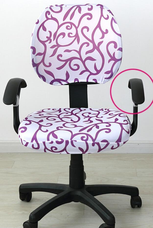 HKM-862355 Stretchable Office Chair Cover with Armrest – Universal Fit, Soft Polyester & Spandex Design