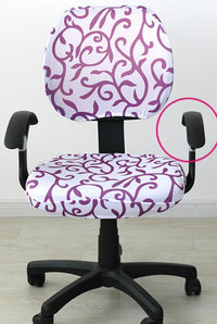 HKM-862355 Stretchable Office Chair Cover with Armrest – Universal Fit, Soft Polyester & Spandex Design