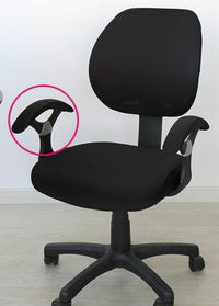 HKM-862355 Stretchable Office Chair Cover with Armrest – Universal Fit, Soft Polyester & Spandex Design