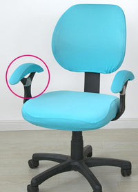 HKM-862355 Stretchable Office Chair Cover with Armrest – Universal Fit, Soft Polyester & Spandex Design