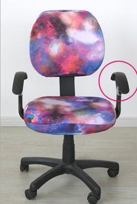 HKM-862355 Stretchable Office Chair Cover with Armrest – Universal Fit, Soft Polyester & Spandex Design