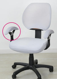HKM-862355 Stretchable Office Chair Cover with Armrest – Universal Fit, Soft Polyester & Spandex Design