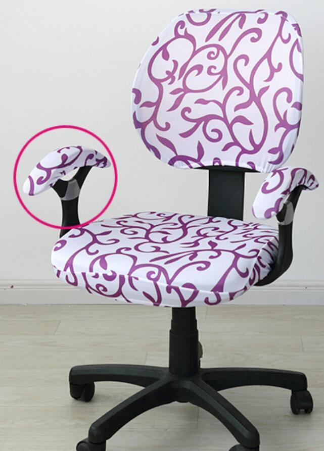 HKM-862355 Stretchable Office Chair Cover with Armrest – Universal Fit, Soft Polyester & Spandex Design