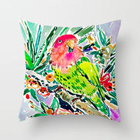 HKM-862419 Graffiti Flower Print Pillowcase for Modern Living Room Decor - 45x45cm
