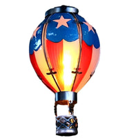 HKM-862739 Solar Powered Outdoor Hot Air Balloon Lantern for Garden and Holiday Decor 30cm