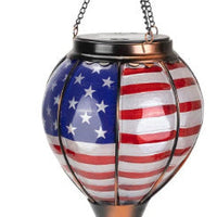 HKM-862739 Solar Powered Outdoor Hot Air Balloon Lantern for Garden and Holiday Decor 30cm