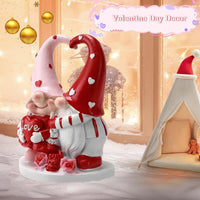 HKM-862931 Resin Dwarf Statue Ornament for Valentine's Day Decorative Gift