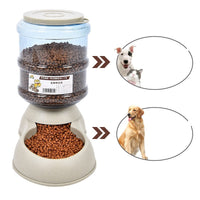 HKM-862995 Pet Food Dispenser for Dogs and Cats - 3.75L Capacity, Food-Grade Plastic, Easy Assembly