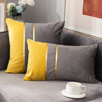 HKM-863123 Velvet Sofa Pillowcase for Bedside and Living Room - Stylish and Comfortable Waist Support